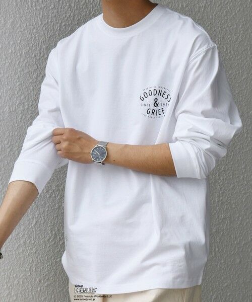 SHIPS / シップス Tシャツ | SHIPS any: SNOOPY コラボ 75th グラフィック プリント Tシャツ(ロンT)◆ | 詳細15