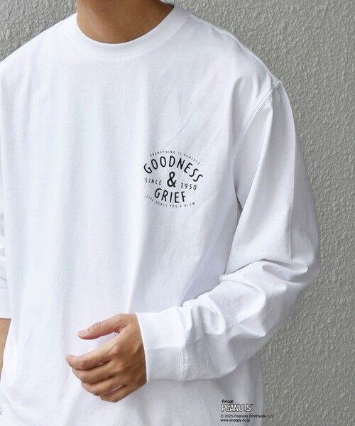 SHIPS / シップス Tシャツ | SHIPS any: SNOOPY コラボ 75th グラフィック プリント Tシャツ(ロンT)◆ | 詳細17