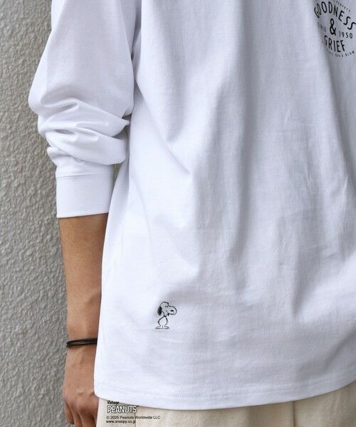 SHIPS / シップス Tシャツ | SHIPS any: SNOOPY コラボ 75th グラフィック プリント Tシャツ(ロンT)◆ | 詳細18