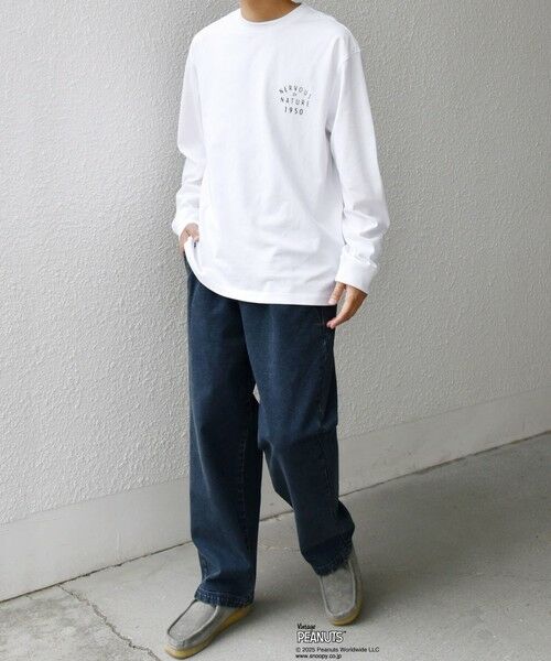 SHIPS / シップス Tシャツ | SHIPS any: SNOOPY コラボ 75th グラフィック プリント Tシャツ(ロンT)◆ | 詳細22