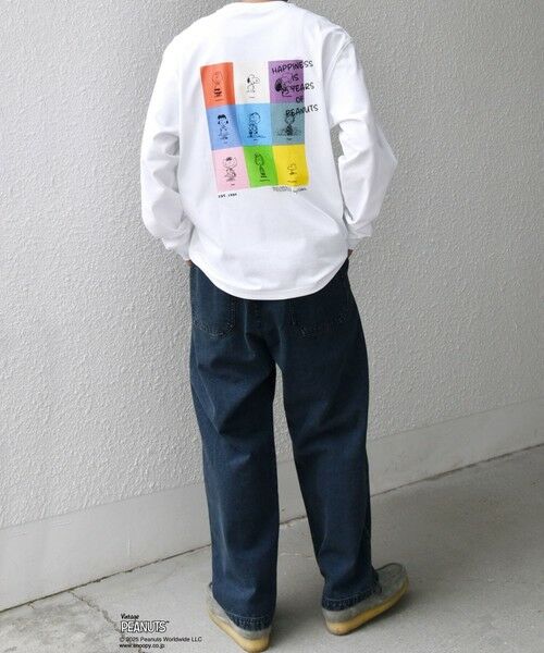 SHIPS / シップス Tシャツ | SHIPS any: SNOOPY コラボ 75th グラフィック プリント Tシャツ(ロンT)◆ | 詳細23