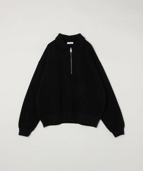 SHIPS / シップス スウェット | SHIPS any: ワンポイント 刺繍 ロゴ ハーフジップ ポロ スウェット (ユニセックス)◇ | 詳細11