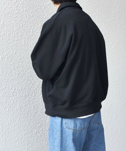 SHIPS / シップス スウェット | SHIPS any: ワンポイント 刺繍 ロゴ ハーフジップ ポロ スウェット (ユニセックス)◇ | 詳細8