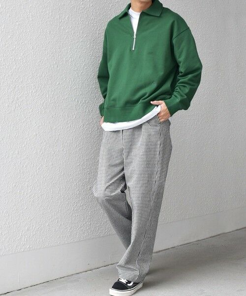 SHIPS / シップス スウェット | SHIPS any: ワンポイント 刺繍 ロゴ ハーフジップ ポロ スウェット (ユニセックス)◇ | 詳細14