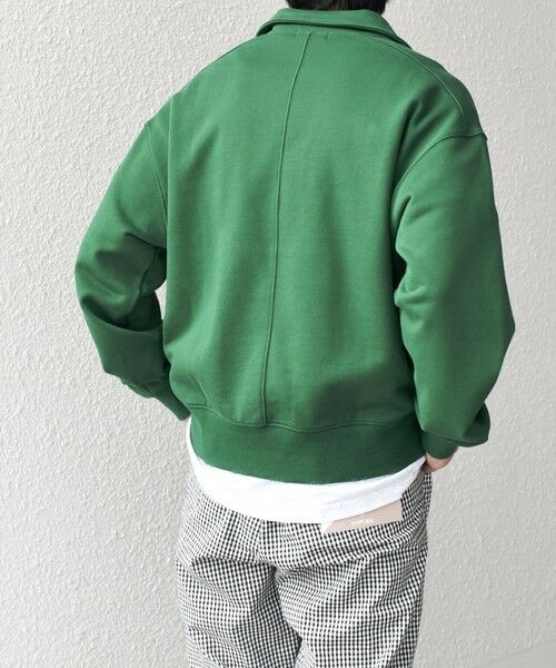 SHIPS / シップス スウェット | SHIPS any: ワンポイント 刺繍 ロゴ ハーフジップ ポロ スウェット (ユニセックス)◇ | 詳細17