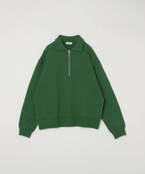 SHIPS / シップス スウェット | SHIPS any: ワンポイント 刺繍 ロゴ ハーフジップ ポロ スウェット (ユニセックス)◇ | 詳細20