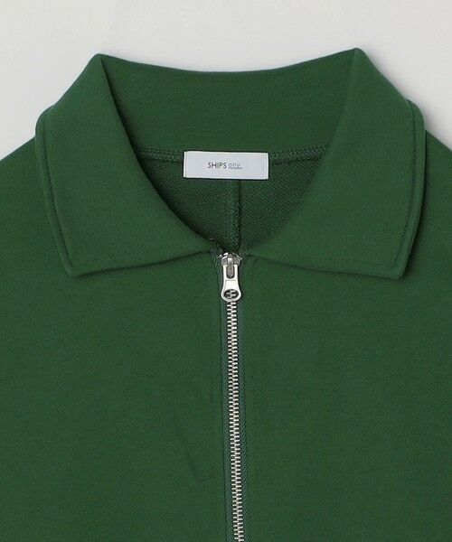 SHIPS / シップス スウェット | SHIPS any: ワンポイント 刺繍 ロゴ ハーフジップ ポロ スウェット (ユニセックス)◇ | 詳細21