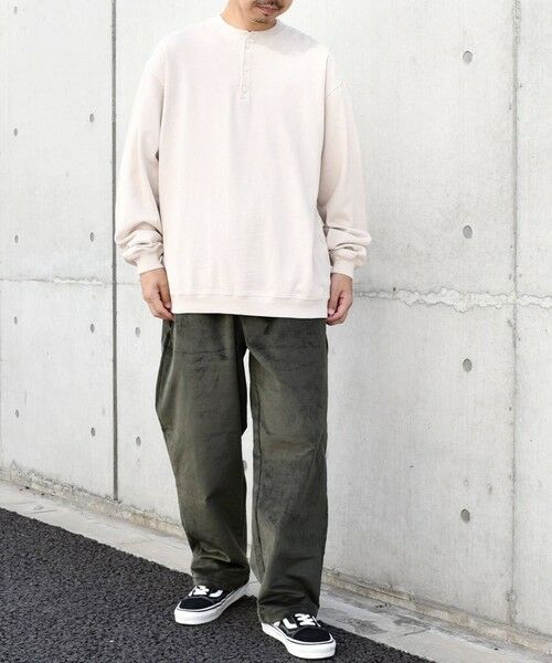 SHIPS / シップス Tシャツ | SHIPS any: COTTON USA ガーメントダイ ヘビーウェイト ヘンリーネック Tシャツ (ロンT)◇ | 詳細20