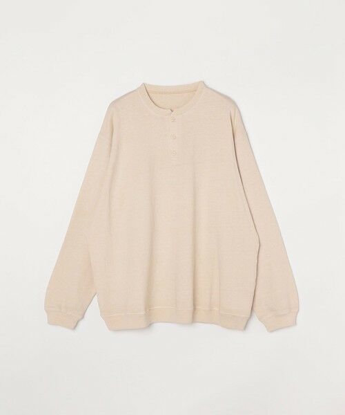 SHIPS / シップス Tシャツ | SHIPS any: COTTON USA ガーメントダイ ヘビーウェイト ヘンリーネック Tシャツ (ロンT)◇ | 詳細24