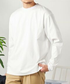 SHIPS / シップス Tシャツ | SHIPS any: スムースコットン クルーネック Tシャツ (ロンT)◆