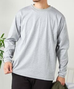 SHIPS / シップス Tシャツ | SHIPS any: スムースコットン クルーネック Tシャツ (ロンT)◆