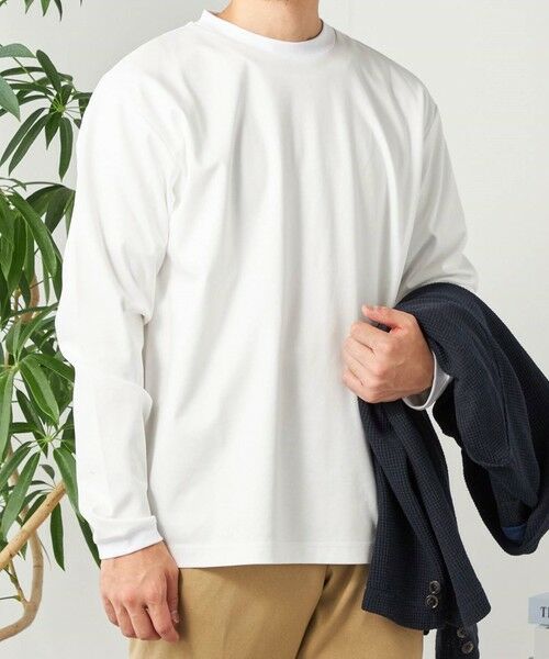 SHIPS / シップス Tシャツ | SHIPS any: スムースコットン クルーネック Tシャツ (ロンT)◆ | 詳細10