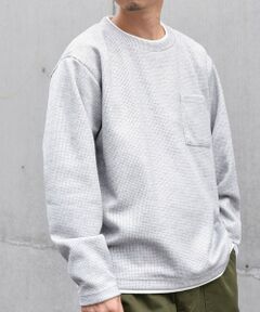 SHIPS / シップス Tシャツ | SHIPS any: パールワッフル フェイクレイヤード Tシャツ (ロンT)◇