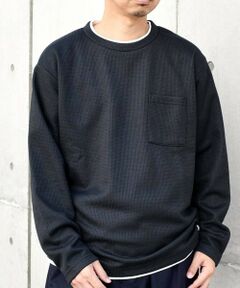 SHIPS / シップス Tシャツ | SHIPS any: パールワッフル フェイクレイヤード Tシャツ (ロンT)◇