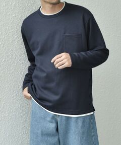 SHIPS / シップス Tシャツ | SHIPS any: パールワッフル フェイクレイヤード Tシャツ (ロンT)◇