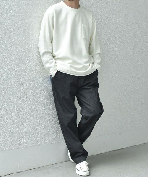 SHIPS / シップス Tシャツ | SHIPS any: パールワッフル フェイクレイヤード Tシャツ (ロンT)◇ | 詳細1