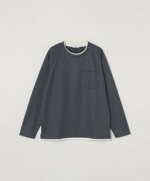 SHIPS / シップス Tシャツ | SHIPS any: パールワッフル フェイクレイヤード Tシャツ (ロンT)◇ | 詳細22