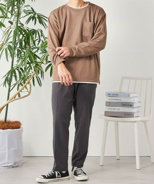 SHIPS / シップス Tシャツ | SHIPS any: パールワッフル フェイクレイヤード Tシャツ (ロンT)◇ | 詳細24