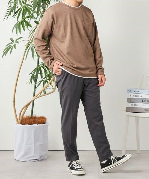 SHIPS / シップス Tシャツ | SHIPS any: パールワッフル フェイクレイヤード Tシャツ (ロンT)◇ | 詳細25