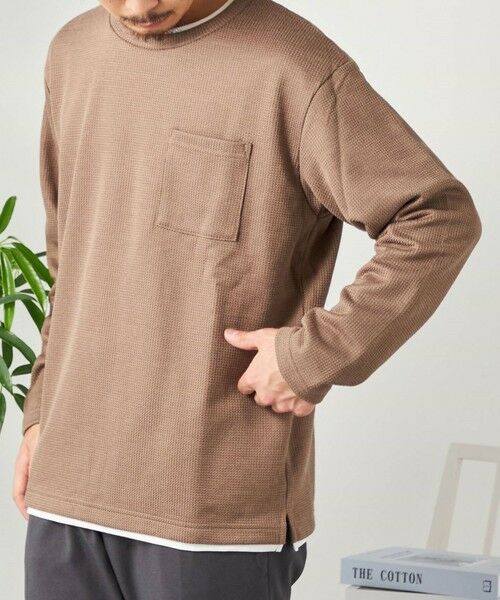 SHIPS / シップス Tシャツ | SHIPS any: パールワッフル フェイクレイヤード Tシャツ (ロンT)◇ | 詳細26