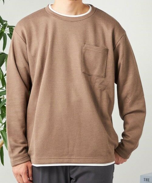 SHIPS / シップス Tシャツ | SHIPS any: パールワッフル フェイクレイヤード Tシャツ (ロンT)◇ | 詳細27