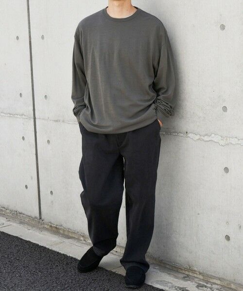 SHIPS / シップス カットソー | SHIPS any: 〈手洗い可能〉バンブー レーヨン ウール混 ルーズ ロングスリーブ Tシャツ ［BRIOS］◇ | 詳細1