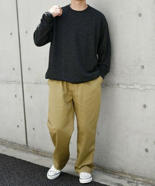 SHIPS / シップス カットソー | SHIPS any: 〈手洗い可能〉バンブー レーヨン ウール混 ルーズ ロングスリーブ Tシャツ ［BRIOS］◇ | 詳細7