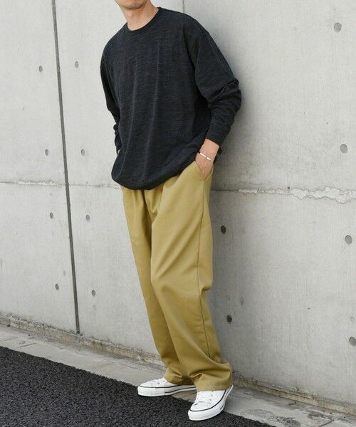 SHIPS / シップス カットソー | SHIPS any: 〈手洗い可能〉バンブー レーヨン ウール混 ルーズ ロングスリーブ Tシャツ ［BRIOS］◇ | 詳細8