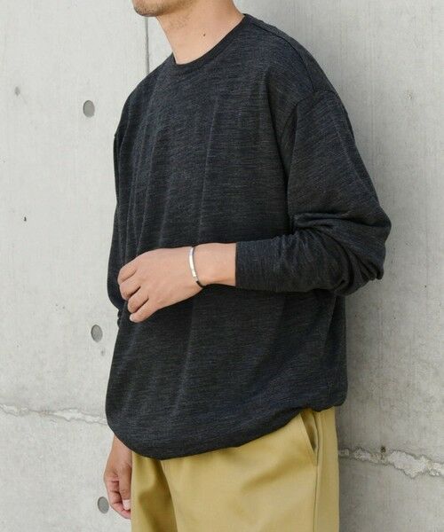 SHIPS / シップス カットソー | SHIPS any: 〈手洗い可能〉バンブー レーヨン ウール混 ルーズ ロングスリーブ Tシャツ ［BRIOS］◇ | 詳細9