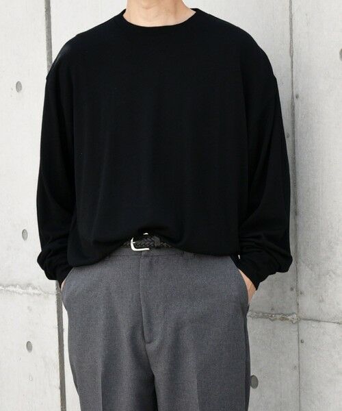 SHIPS / シップス カットソー | SHIPS any: 〈手洗い可能〉バンブー レーヨン ウール混 ルーズ ロングスリーブ Tシャツ ［BRIOS］◇ | 詳細19