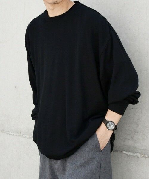 SHIPS / シップス カットソー | SHIPS any: 〈手洗い可能〉バンブー レーヨン ウール混 ルーズ ロングスリーブ Tシャツ ［BRIOS］◇ | 詳細21