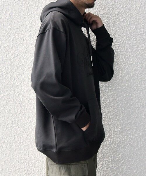 SHIPS / シップス パーカー | SHIPS any: 〈洗濯機可能〉エンボスプリント ロゴ ウォーム プルオーバー パーカー◇ | 詳細4