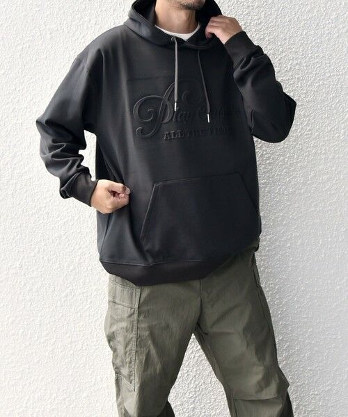 SHIPS / シップス パーカー | SHIPS any: 〈洗濯機可能〉エンボスプリント ロゴ ウォーム プルオーバー パーカー◇ | 詳細5