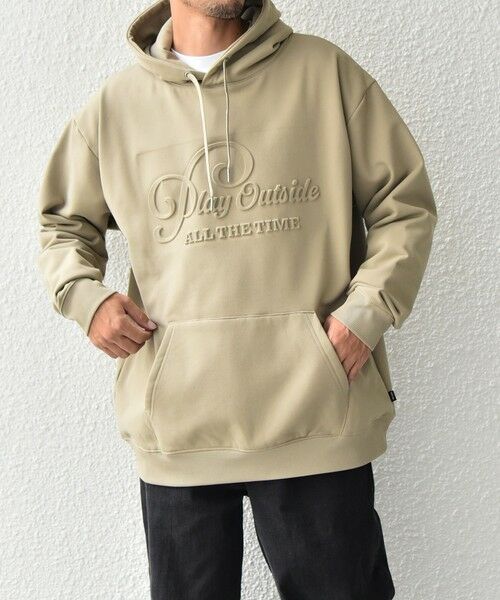 SHIPS / シップス パーカー | SHIPS any: 〈洗濯機可能〉エンボスプリント ロゴ ウォーム プルオーバー パーカー◇ | 詳細12