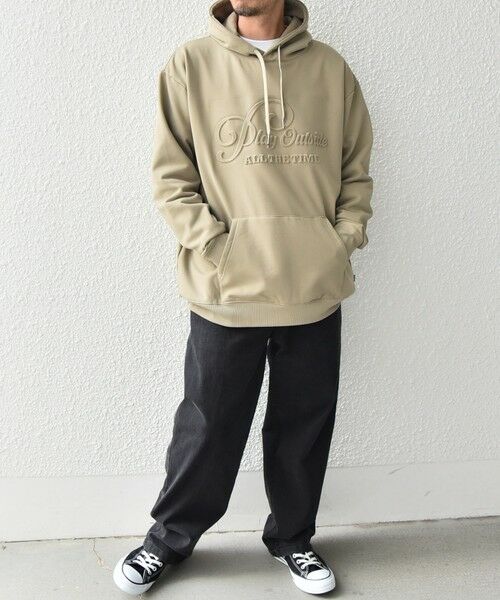 SHIPS / シップス パーカー | SHIPS any: 〈洗濯機可能〉エンボスプリント ロゴ ウォーム プルオーバー パーカー◇ | 詳細8