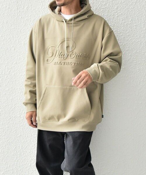 SHIPS / シップス パーカー | SHIPS any: 〈洗濯機可能〉エンボスプリント ロゴ ウォーム プルオーバー パーカー◇ | 詳細10