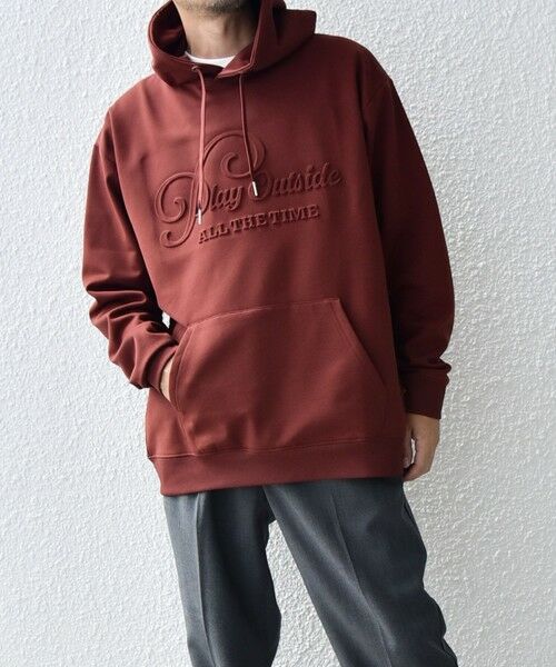 SHIPS / シップス パーカー | SHIPS any: 〈洗濯機可能〉エンボスプリント ロゴ ウォーム プルオーバー パーカー◇ | 詳細21