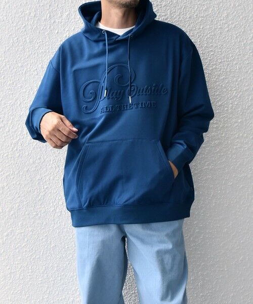 SHIPS / シップス パーカー | SHIPS any: 〈洗濯機可能〉エンボスプリント ロゴ ウォーム プルオーバー パーカー◇ | 詳細28