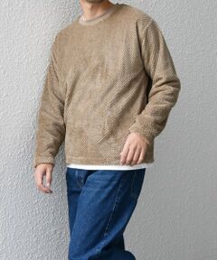 SHIPS / シップス その他トップス | 【WEB限定】SHIPS any: パイナップル フリース フェイクレイヤード プルオーバー◇