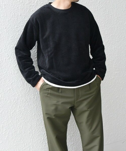 SHIPS / シップス その他トップス | 【WEB限定】SHIPS any: パイナップル フリース フェイクレイヤード プルオーバー◇ | 詳細3