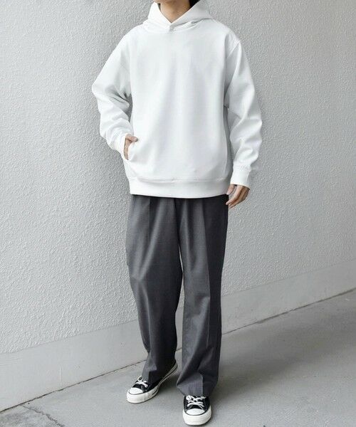 SHIPS / シップス パーカー | SHIPS any: カラー ダンボール スナップ プルオーバー パーカー 25AW◆ | 詳細8