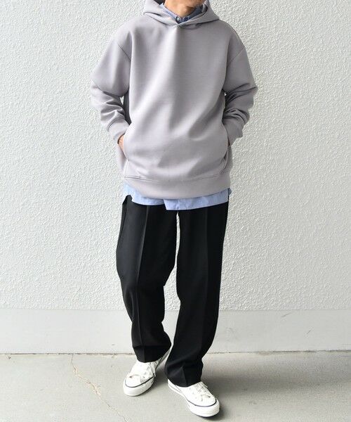 SHIPS / シップス パーカー | SHIPS any: カラー ダンボール スナップ プルオーバー パーカー 26AW◆ | 詳細23