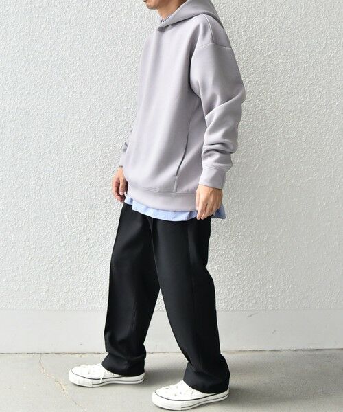 SHIPS / シップス パーカー | SHIPS any: カラー ダンボール スナップ プルオーバー パーカー 25AW◆ | 詳細23