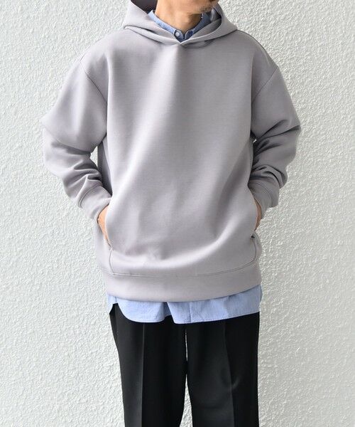 SHIPS / シップス パーカー | SHIPS any: カラー ダンボール スナップ プルオーバー パーカー 25AW◆ | 詳細24