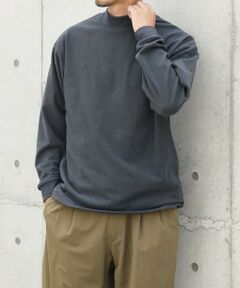 SHIPS / シップス カットソー | 【WEB限定】SHIPS any: ブラッシュド スムース モックネック Tシャツ(ロンT)◇