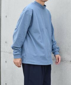 SHIPS / シップス カットソー | 【WEB限定】SHIPS any: ブラッシュド スムース モックネック Tシャツ(ロンT)◇