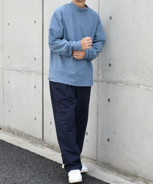 SHIPS / シップス カットソー | 【WEB限定】SHIPS any: ブラッシュド スムース モックネック Tシャツ(ロンT)◇ | 詳細15