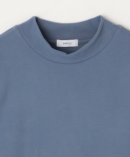 SHIPS / シップス カットソー | 【WEB限定】SHIPS any: ブラッシュド スムース モックネック Tシャツ(ロンT)◇ | 詳細21
