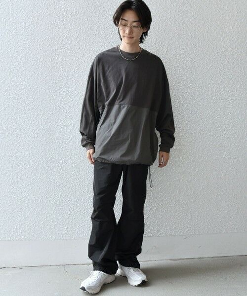 SHIPS / シップス Tシャツ | SHIPS any: カラーミックスコード トーン オン トーン デザイン Tシャツ【a-nylon】◇ | 詳細1