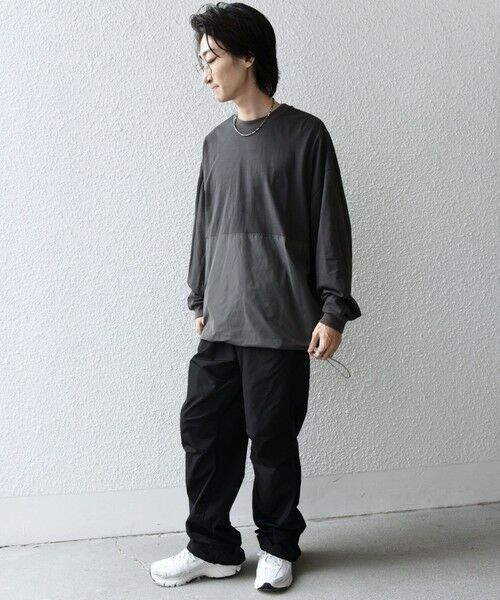 SHIPS / シップス Tシャツ | SHIPS any: カラーミックスコード トーン オン トーン デザイン Tシャツ【a-nylon】◇ | 詳細2